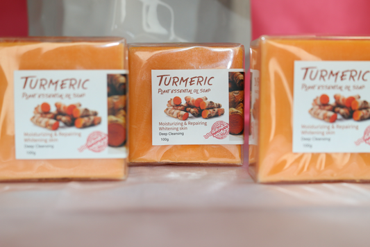 (10) Turmeric Soap Bar (they have a turmeric label no brand)