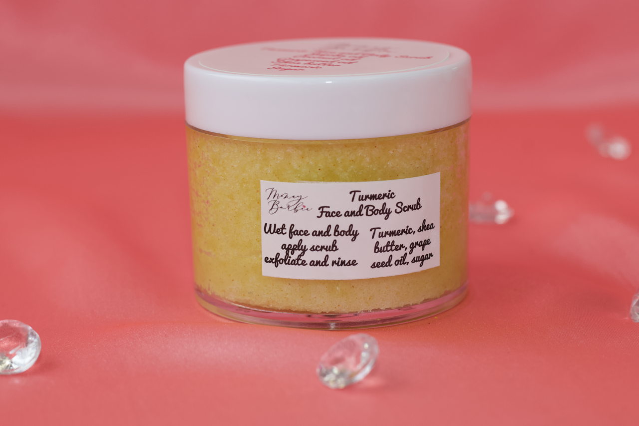 2oz Turmeric Face and Body Scrub
