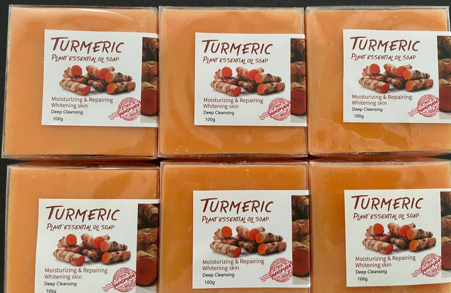 (10) Turmeric Soap Bar (they have a turmeric label no brand)