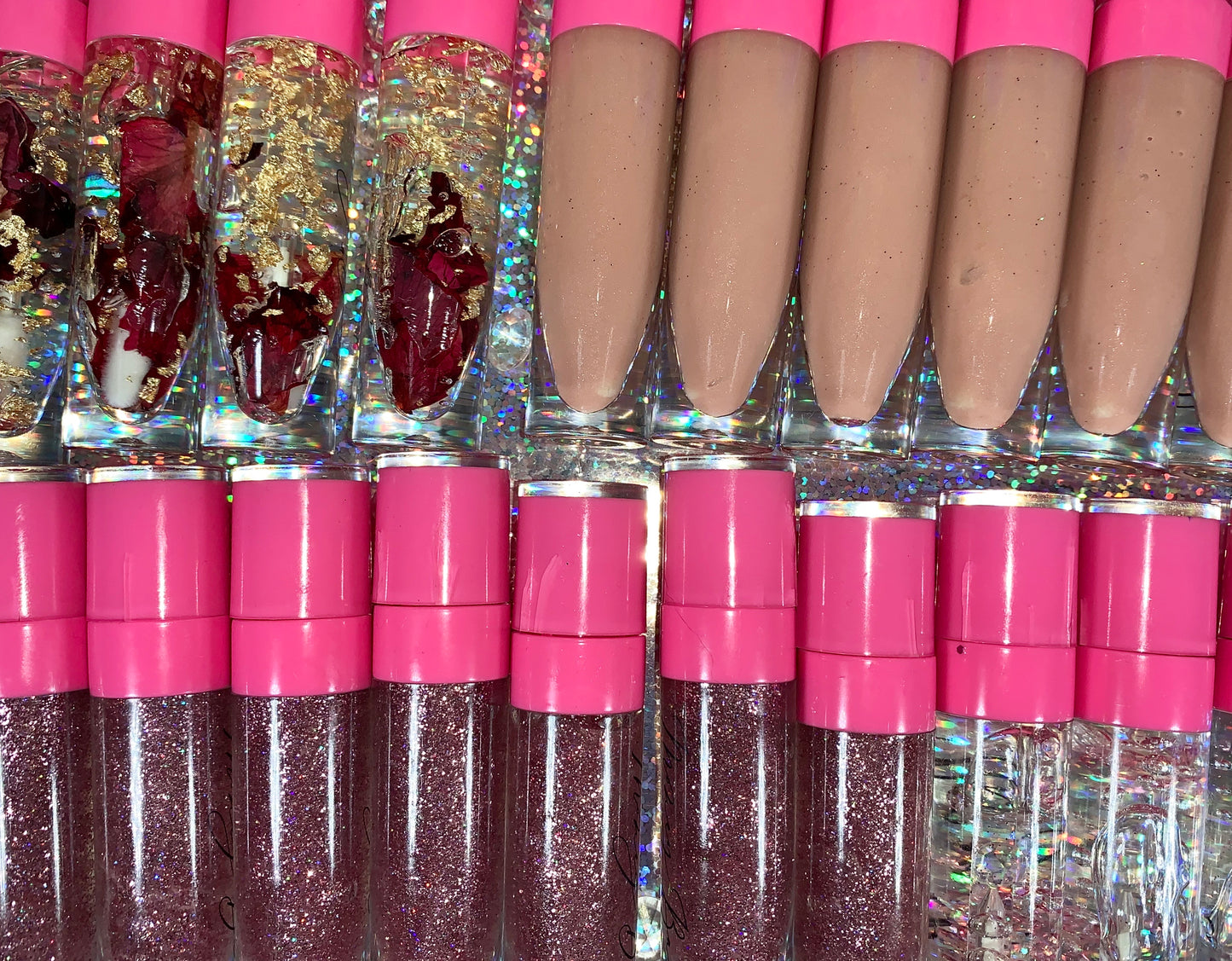 25 custom Private Label  ( no label ) filled lip gloss